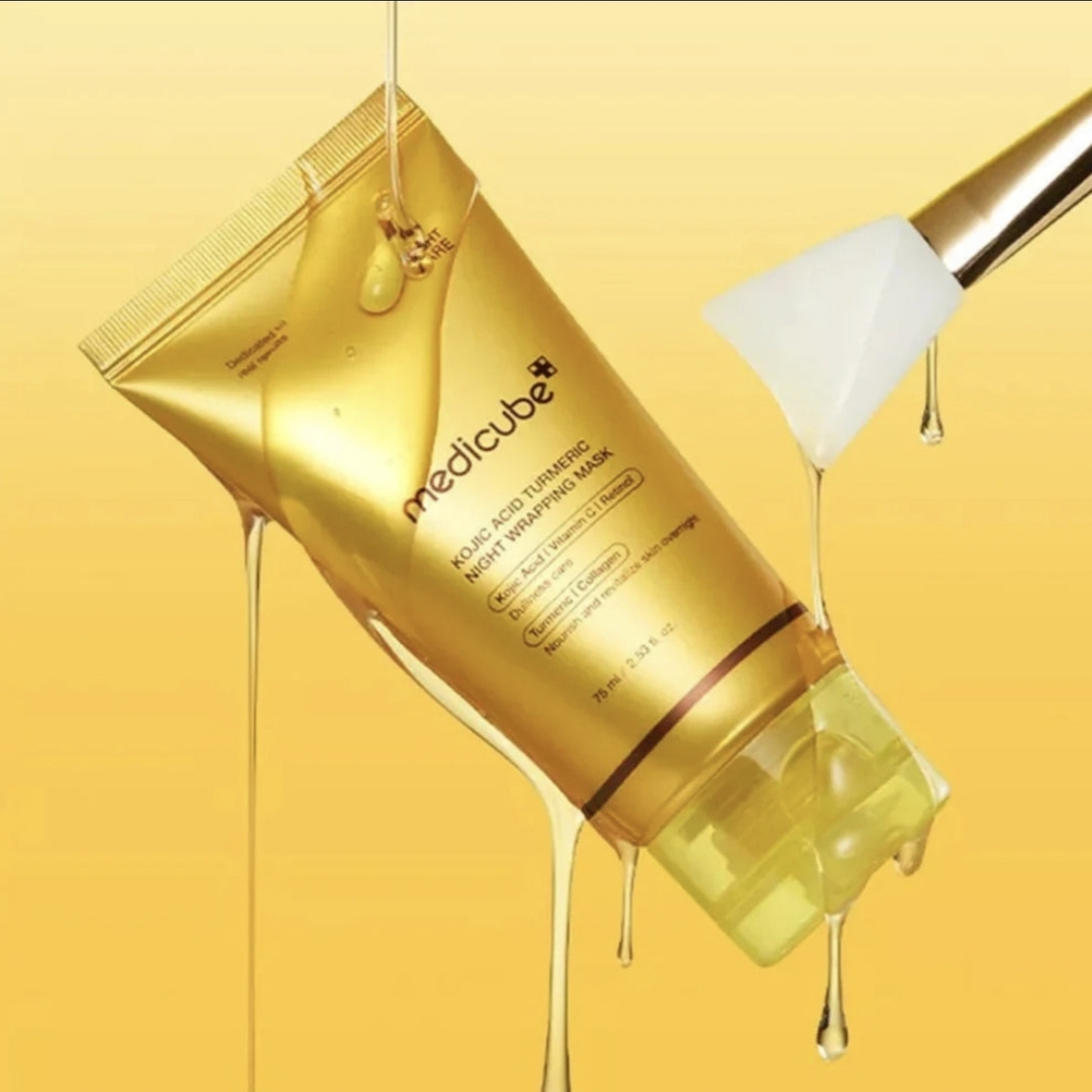 ✨ מסכת עטיפה לילית Medicube Kojic Acid Turmeric -