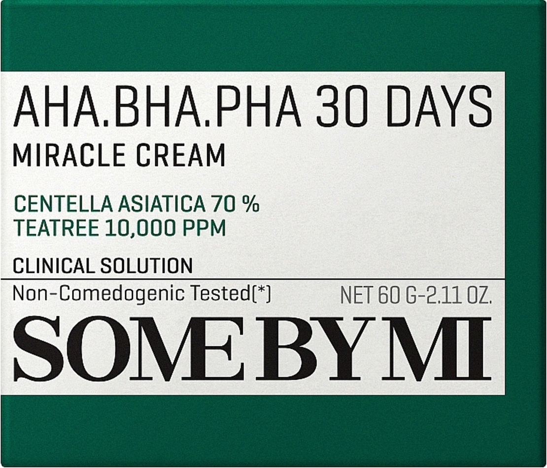 SOME BY MI AHA.BHA.PHA 30 Days Miracle Cream – קרם פנים טיפולי לשיקום והרגעת העור (60g)