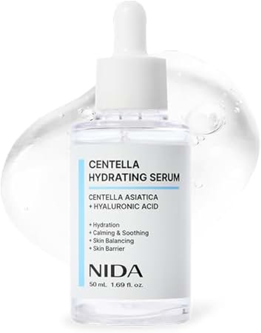 NIDA Centella Hydrating Serum – סרום לחות והרגעה סנטלה וחומצה היאלורונית (50 מ