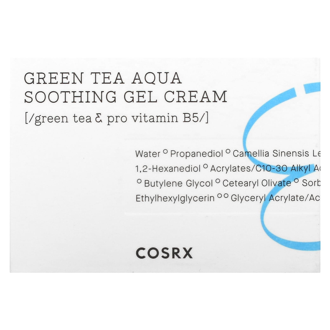 COSRX Green Tea Aqua Soothing Gel Cream – קרם ג'ל מרגיע על בסיס תה ירוק ופרו-ויטמין B5 (50ml)