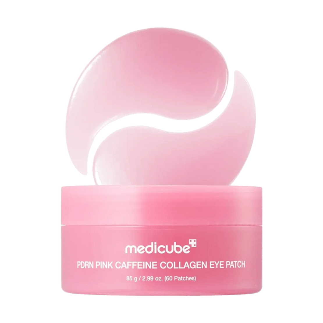 פדי עיניים קולגן וקפאין ורודים medicube PDRN Pink Caffeine Collagen Eye Patch (60 פדים / 85 גרם)