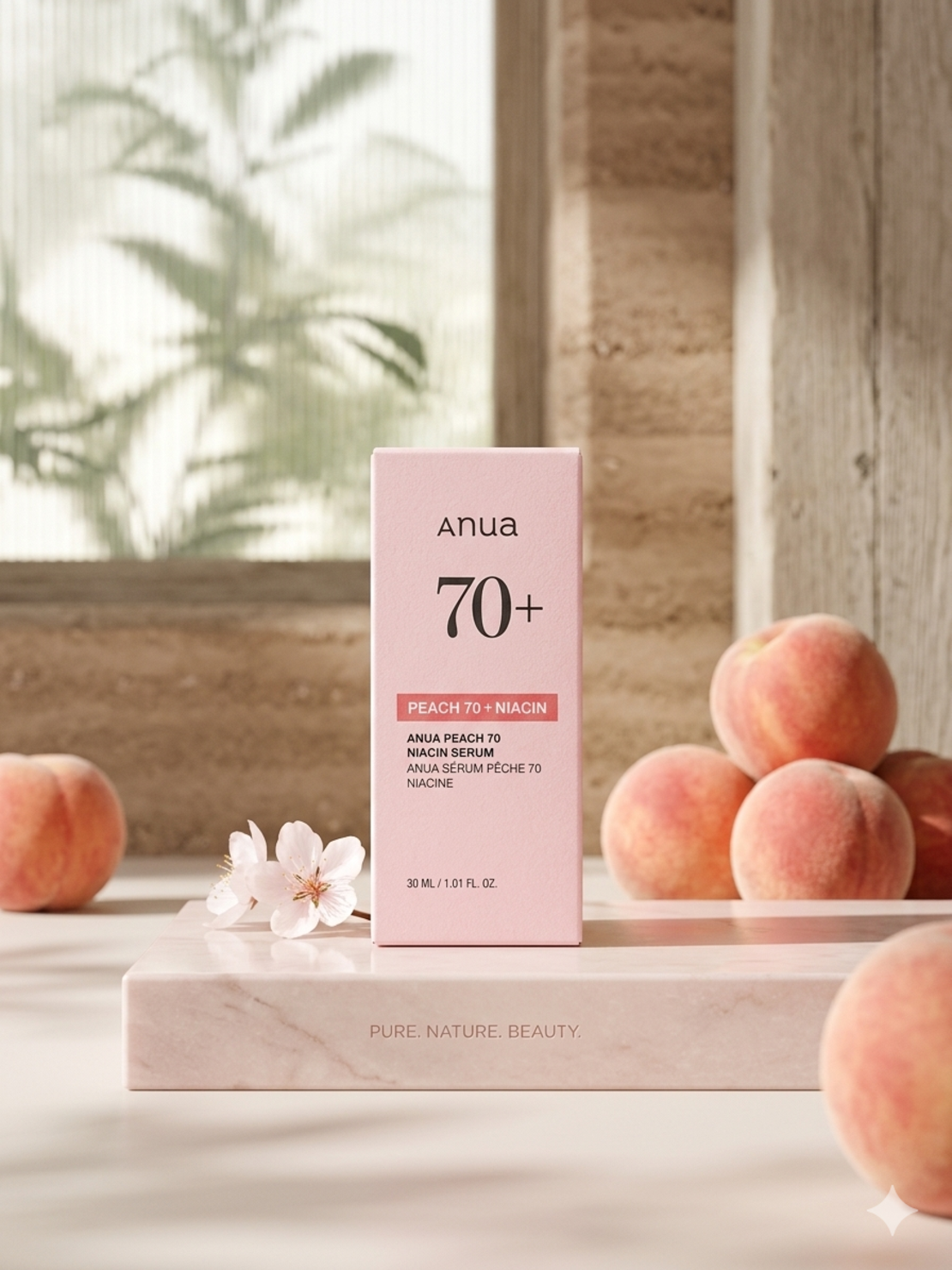 Anua Peach 70+ Niacin Serum – סרום אפרסק וניאצינמיד לחידוש, הבהרה ומראה 