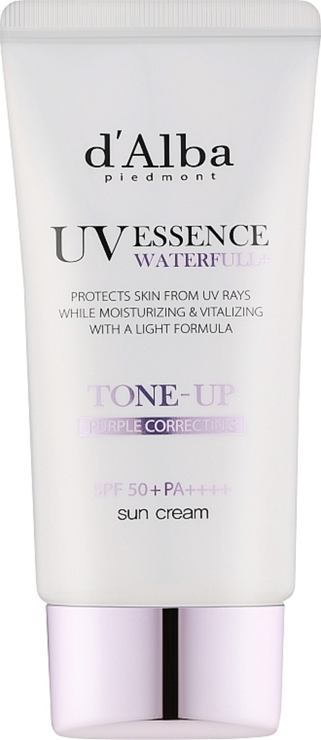 קרם הגנה ומיישר גוון סגול d'Alba Tone-Up Sun Cream Purple (SPF 50+ PA++++ / 50 מ