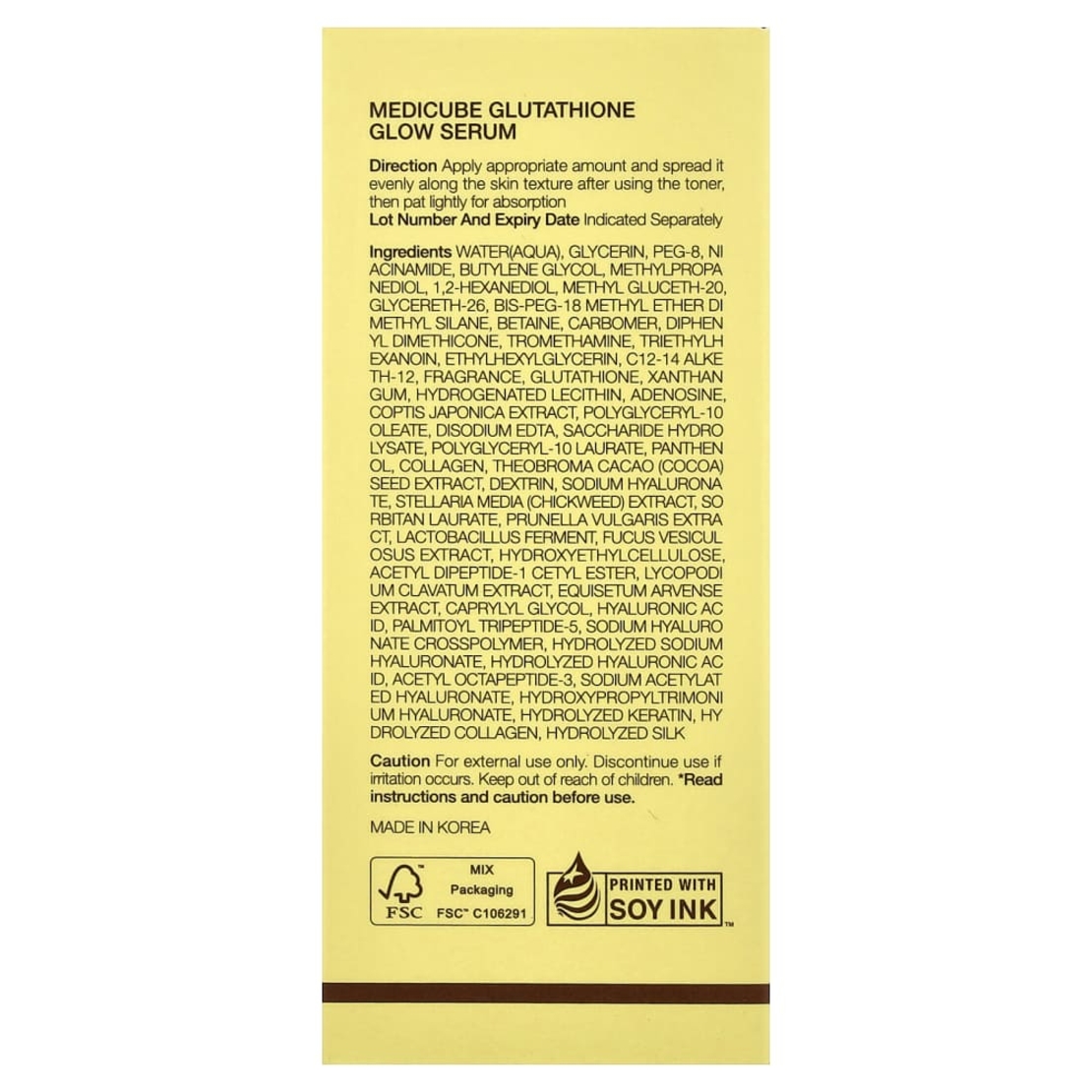 Medicube Glutathione Glow Serum – סרום גלוטתיאון ליפוזומלי וניאצינאמיד להבהרה וזוהר (30 גרם)