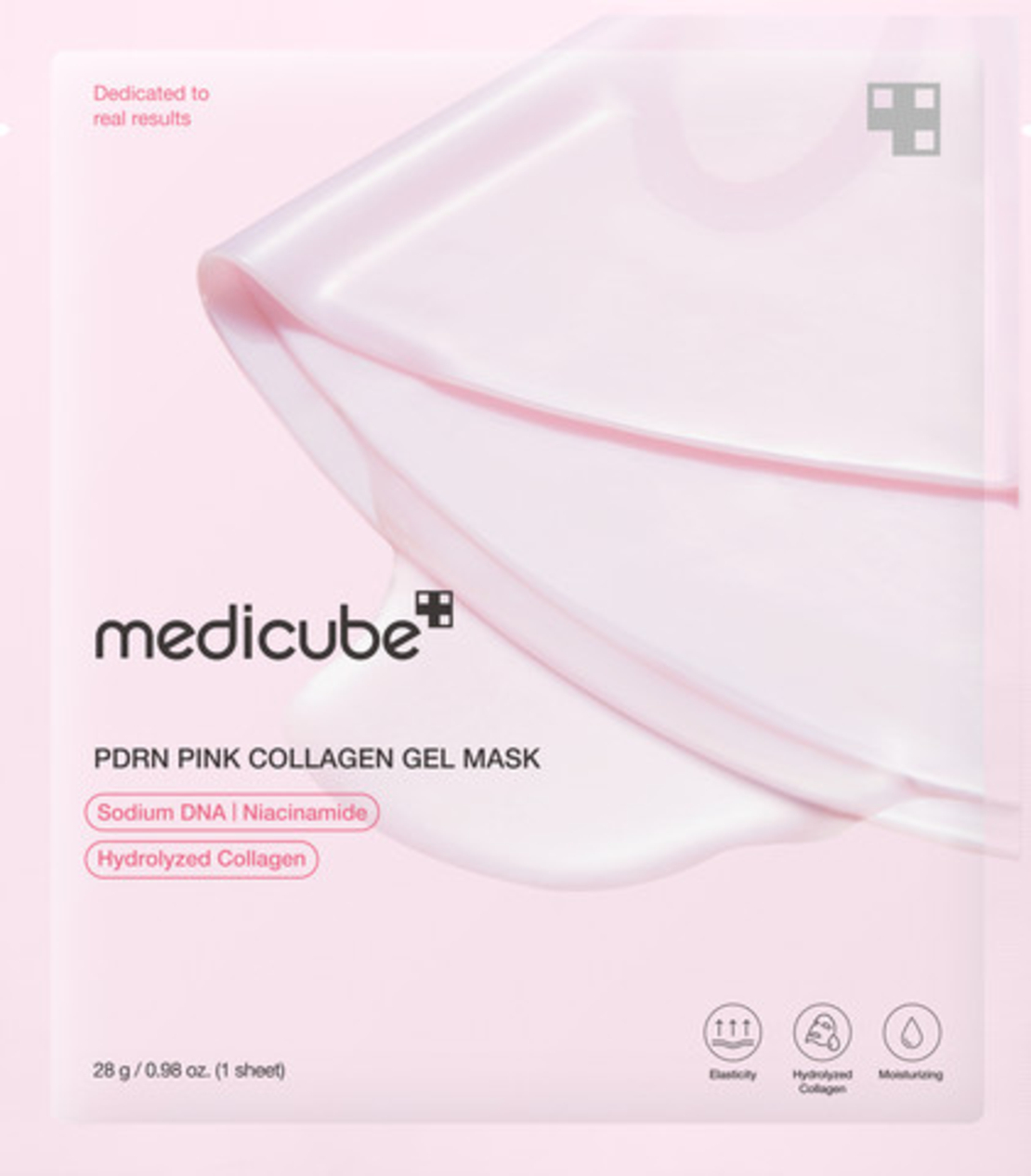 מסכת ג'ל קולגן ורודה PDRN של Medicube – לחות, מיצוק וזוהר מיידי