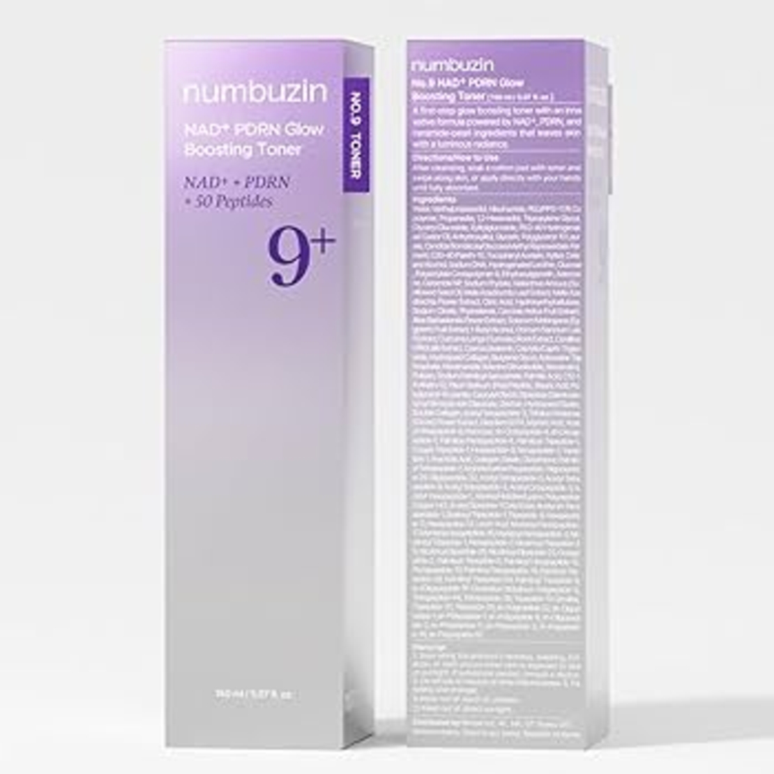 numbuzin No.9 NAD+ PDRN Glow Boosting Toner – טונר עוצמתי למיצוק, זוהר וחידוש תאי העור (150ml)
