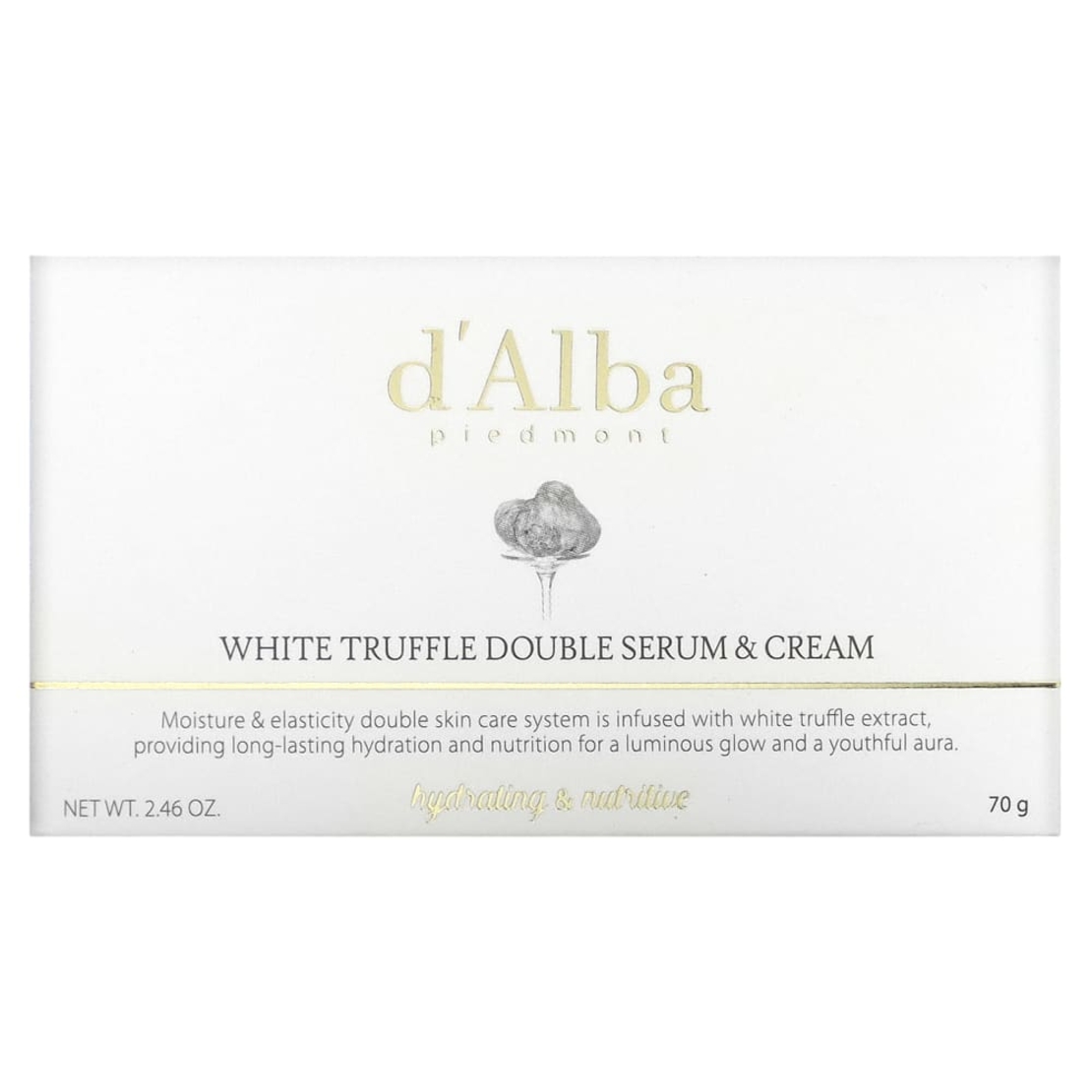 קרם וסרום כפול כמוסה כמהין לבנה d'Alba White Truffle Double Serum & Cream (70 גרם)