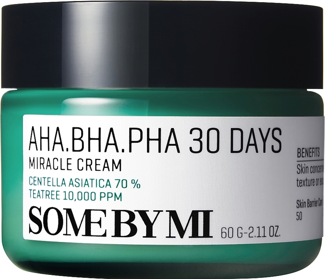 SOME BY MI AHA.BHA.PHA 30 Days Miracle Cream – קרם פנים טיפולי לשיקום והרגעת העור (60g)