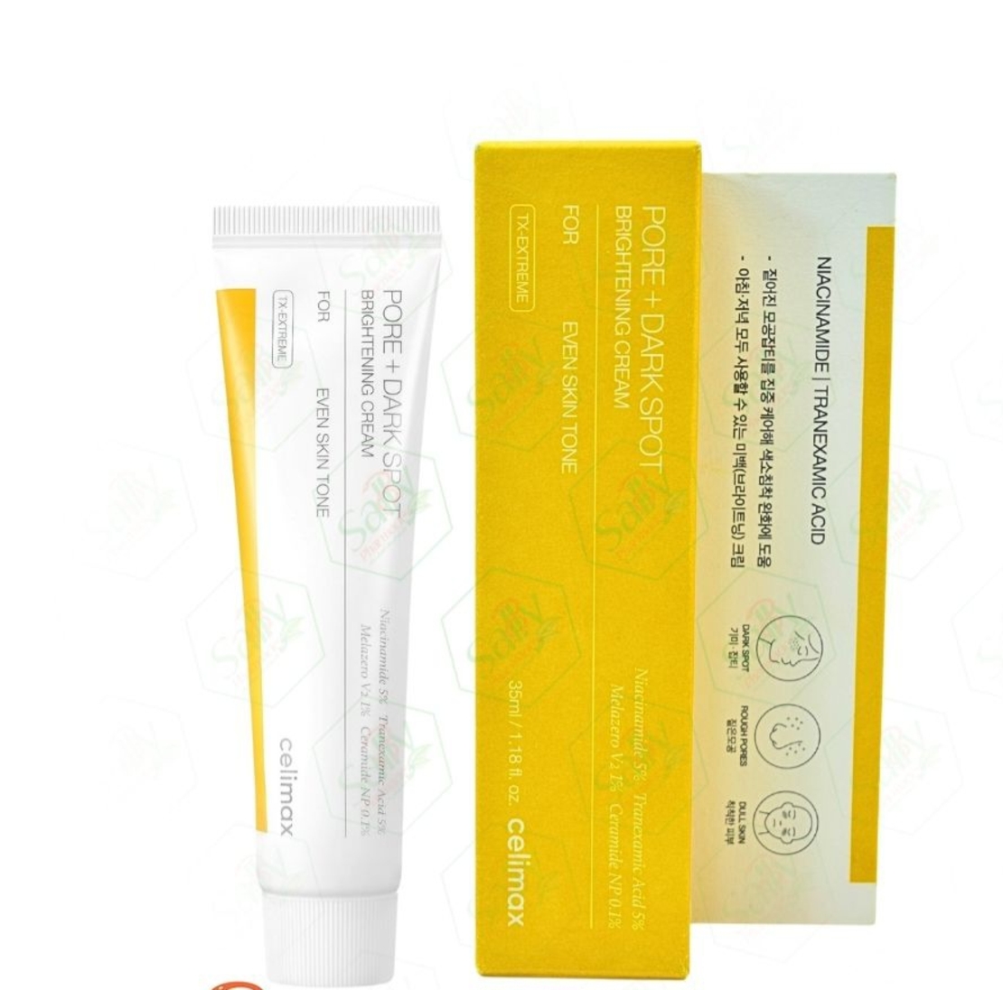 Celimax Pore + Dark Spot Brightening Cream – קרם הבהרה לטיפול בכתמים ונקבוביות (35 מ