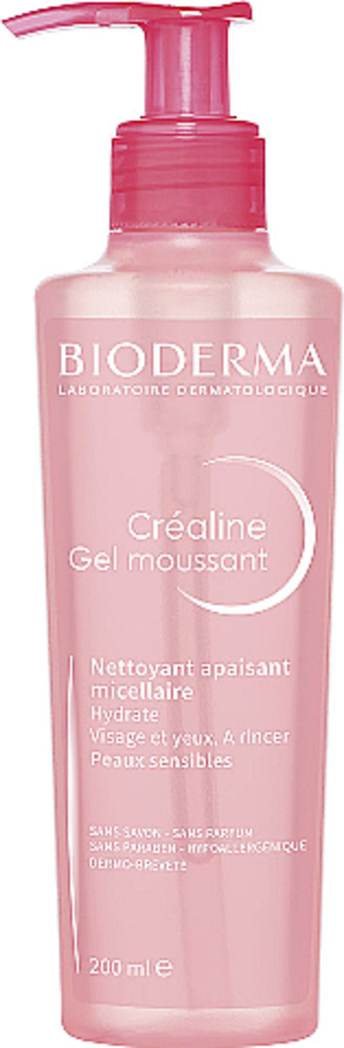 ג'ל ניקוי מיסלרי מרגיע לעור רגיש Bioderma Créaline Gel moussant (200 מ