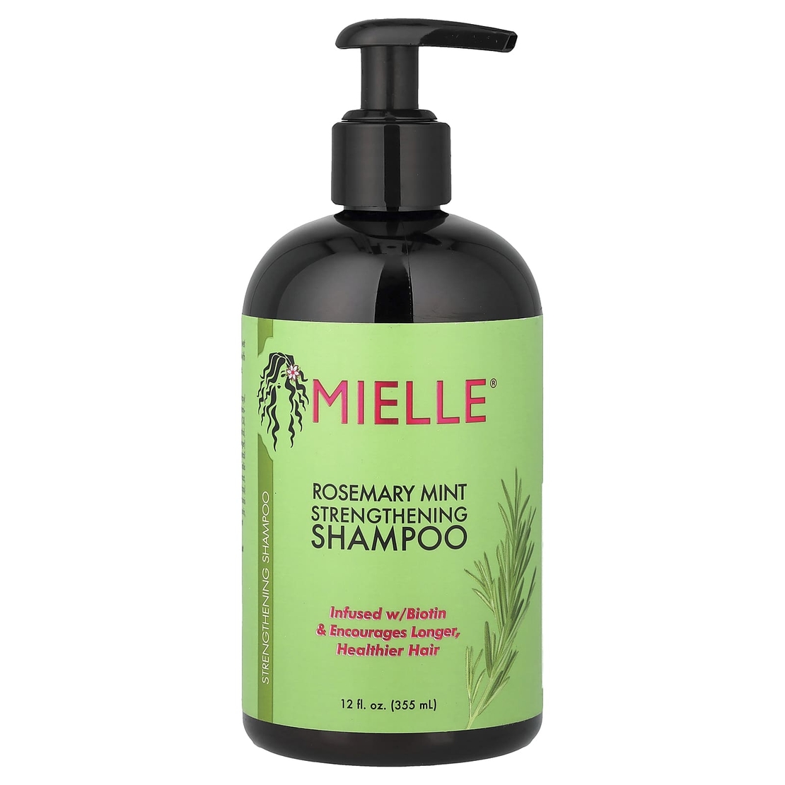 Mielle Rosemary Mint Strengthening Shampoo – שמפו רוזמרין ומנטה לחיזוק וצמיחת השיער (מועשר בביוטין) – 355 מ