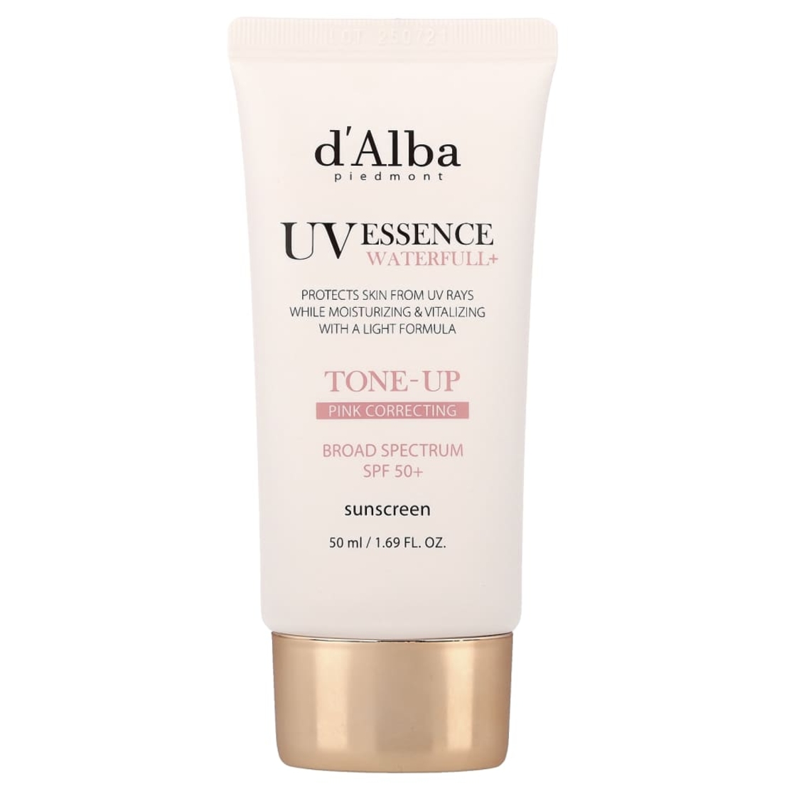 קרם הגנה ומיישר גוון ורוד d'Alba Tone-Up Sunscreen (SPF 50+ / 50 מ