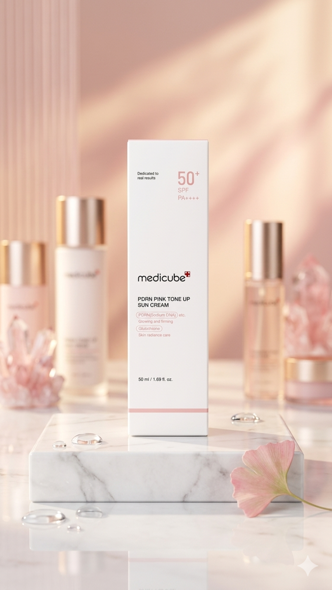 Medicube PDRN Pink Tone Up Sun Cream SPF 50+ PA++++