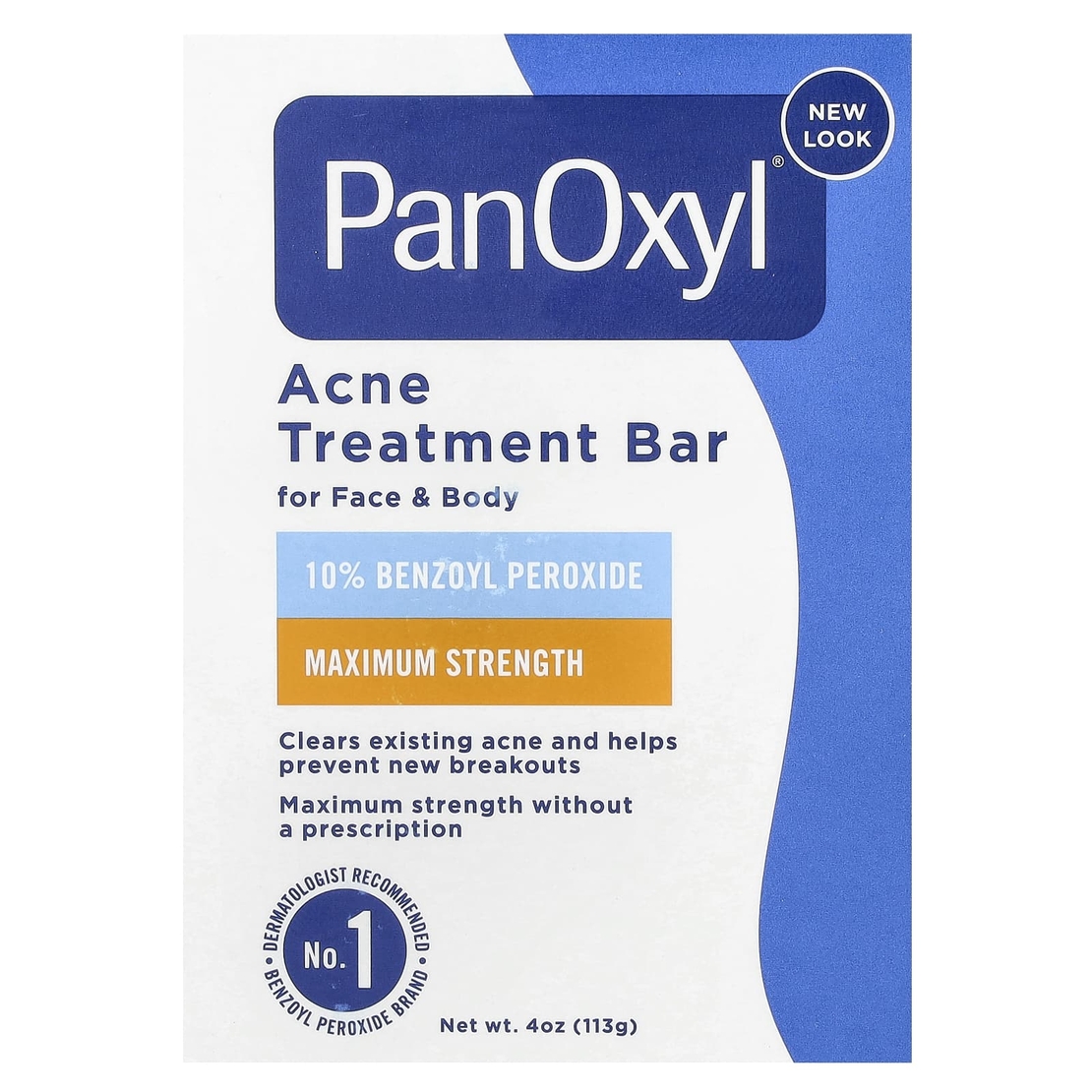 PanOxyl Acne Treatment Bar – סבון מוצק לטיפול באקנה לפנים ולגוף
