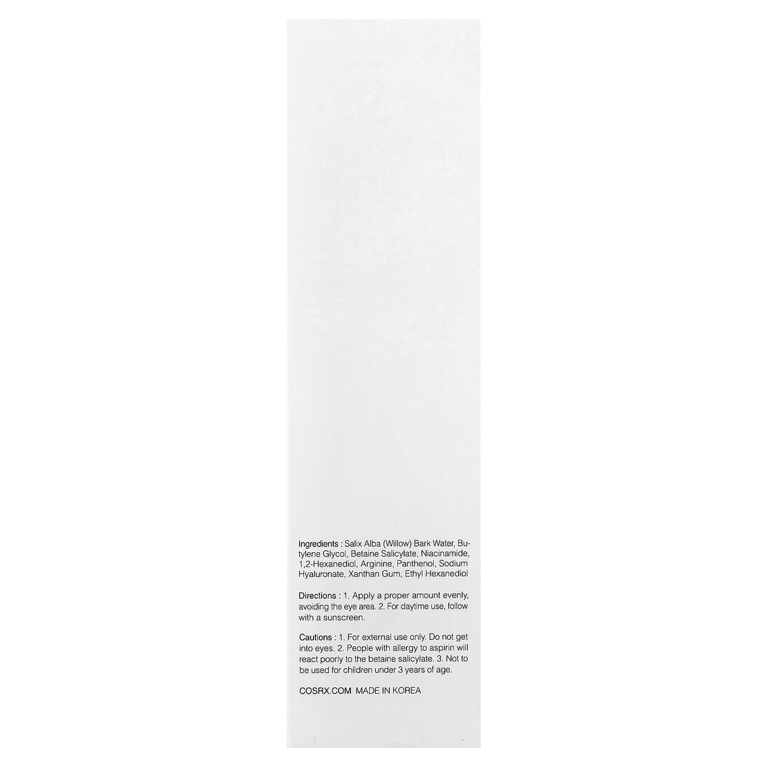COSRX BHA Blackhead Power Liquid – נוזל טיפולי לניקוי נקבוביות, הסרת ראשים שחורים ואיזון שומן (100ml)