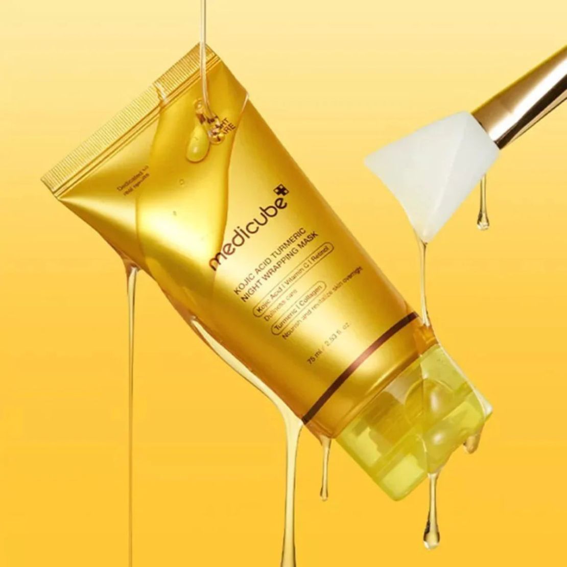 ✨ מסכת עטיפה לילית Medicube Kojic Acid Turmeric -