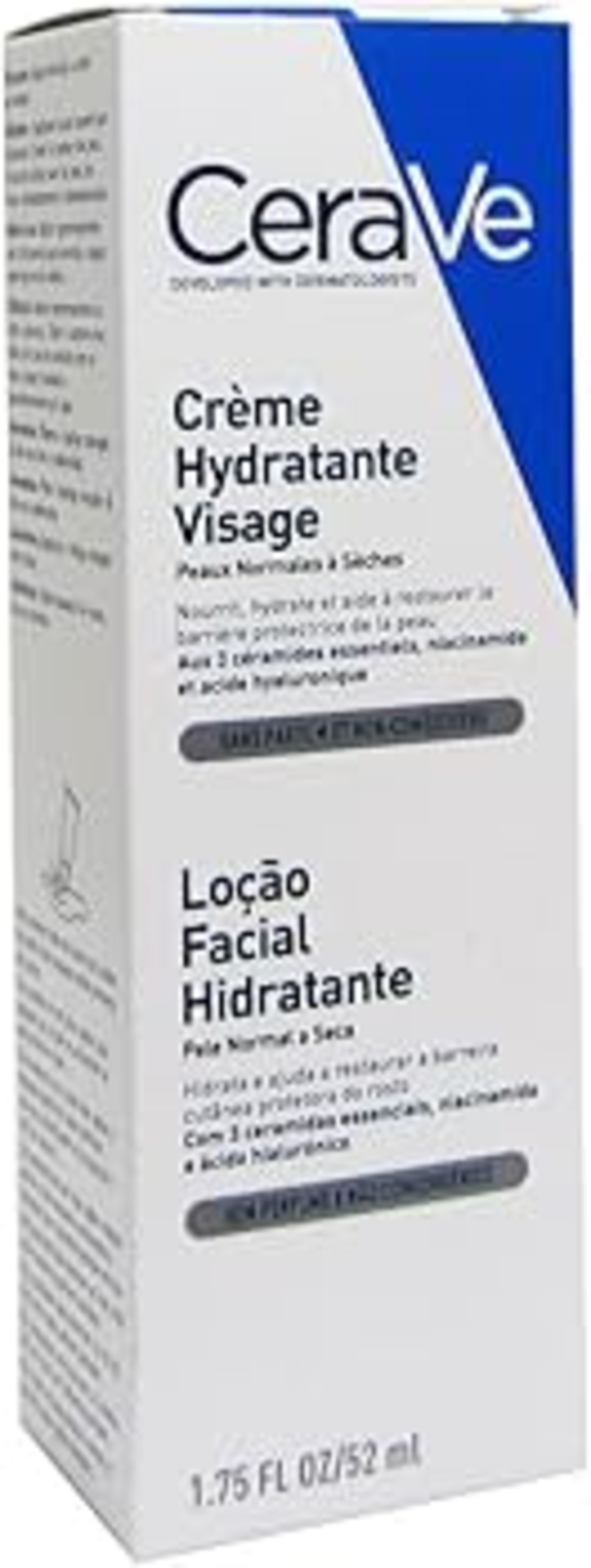 CeraVe Facial Moisturizing Lotion – תחליב לחות לפנים לעור רגיל עד יבש (52 מ