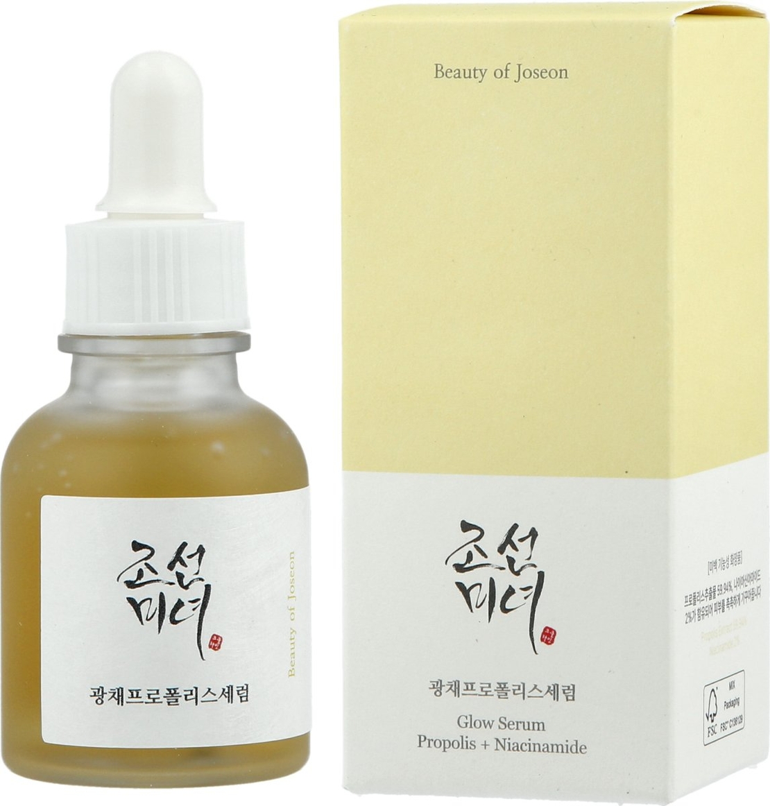 Beauty of Joseon Glow Serum – סרום פרופוליס וניאצינמיד למראה עור זוהר, אחיד ובריא (30ml)