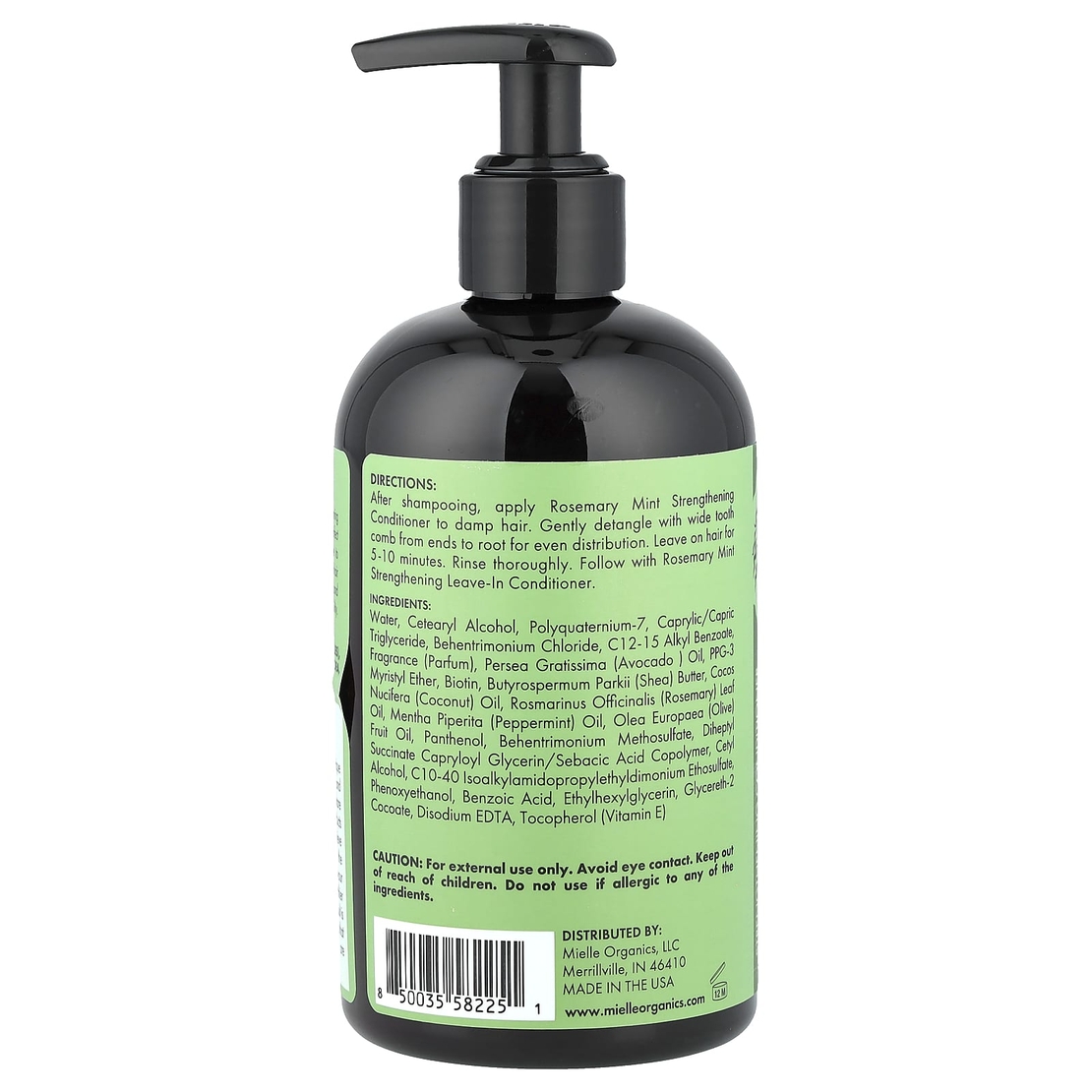 Mielle Rosemary Mint Strengthening Conditioner – מרכך רוזמרין ומנטה לחיזוק וצמיחת השיער (מועשר בביוטין) – 355 מ