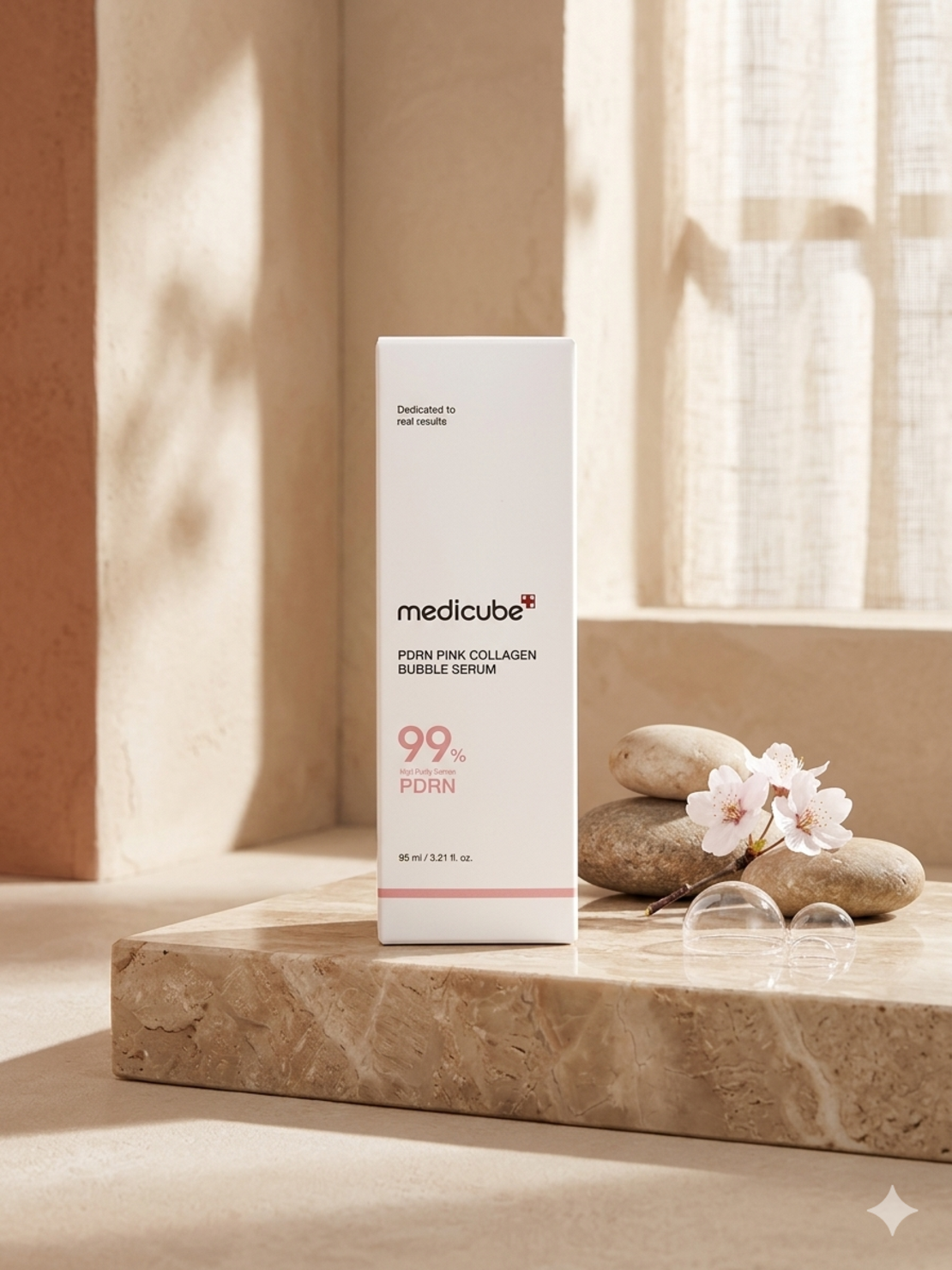 Medicube PDRN Pink Collagen Bubble Serum – סרום בועות קולגן ו-PDRN למתיחה וזוהר מיידי