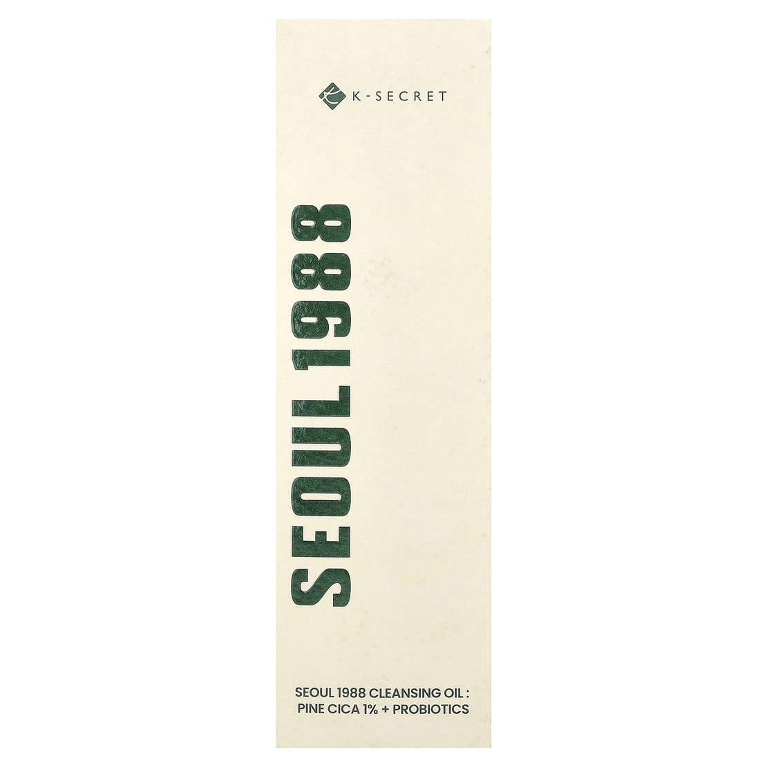 K-SECRET SEOUL 1988 Cleansing Oil: Pine Cica 1% + Probiotics – שמן ניקוי מרגיע להסרת איפור, לכלוך ואיזון מחסום העור (200ml)