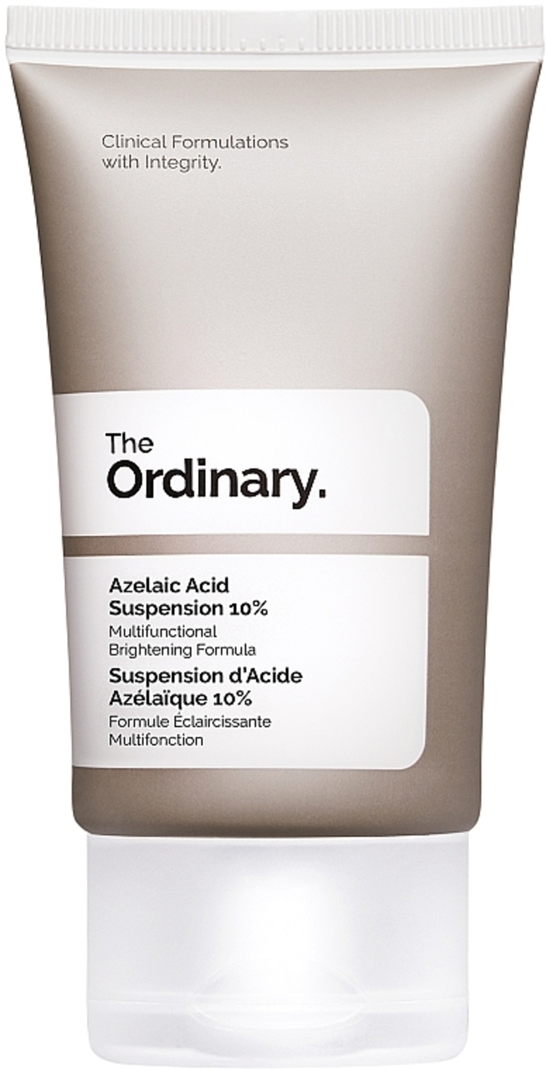 The Ordinary Azelaic Acid Suspension 10% – קרם חומצה אזלאית להבהרה, טיפול באדמומיות ואיזון מרקם העור (30ml)