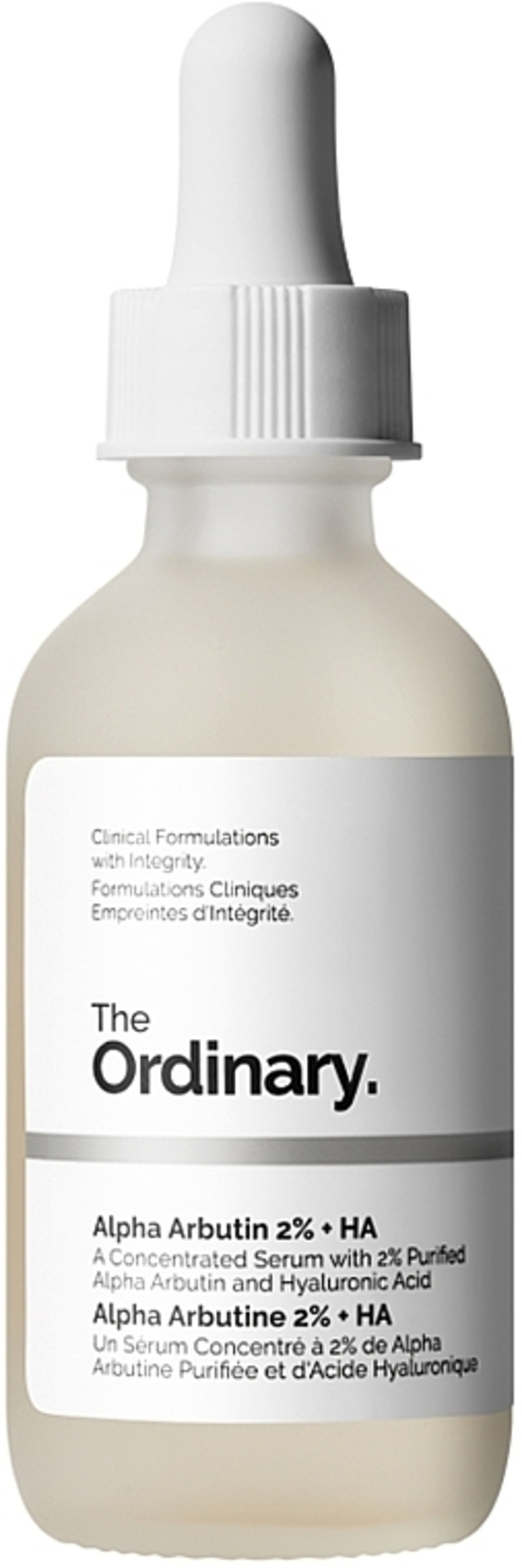 The Ordinary Alpha Arbutin 2% + HA – סרום עוצמתי להבהרת כתמים, טיפול בפיגמנטציה ואיזון גוון העור (30ml)