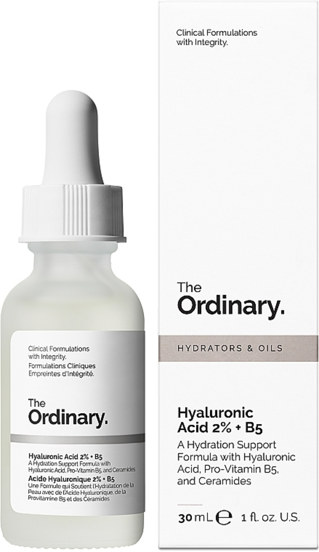The Ordinary Hyaluronic Acid 2% + B5 – סרום חומצה היאלורונית וויטמין B5 ללחות אינטנסיבית ונפח לעור (30ml)
