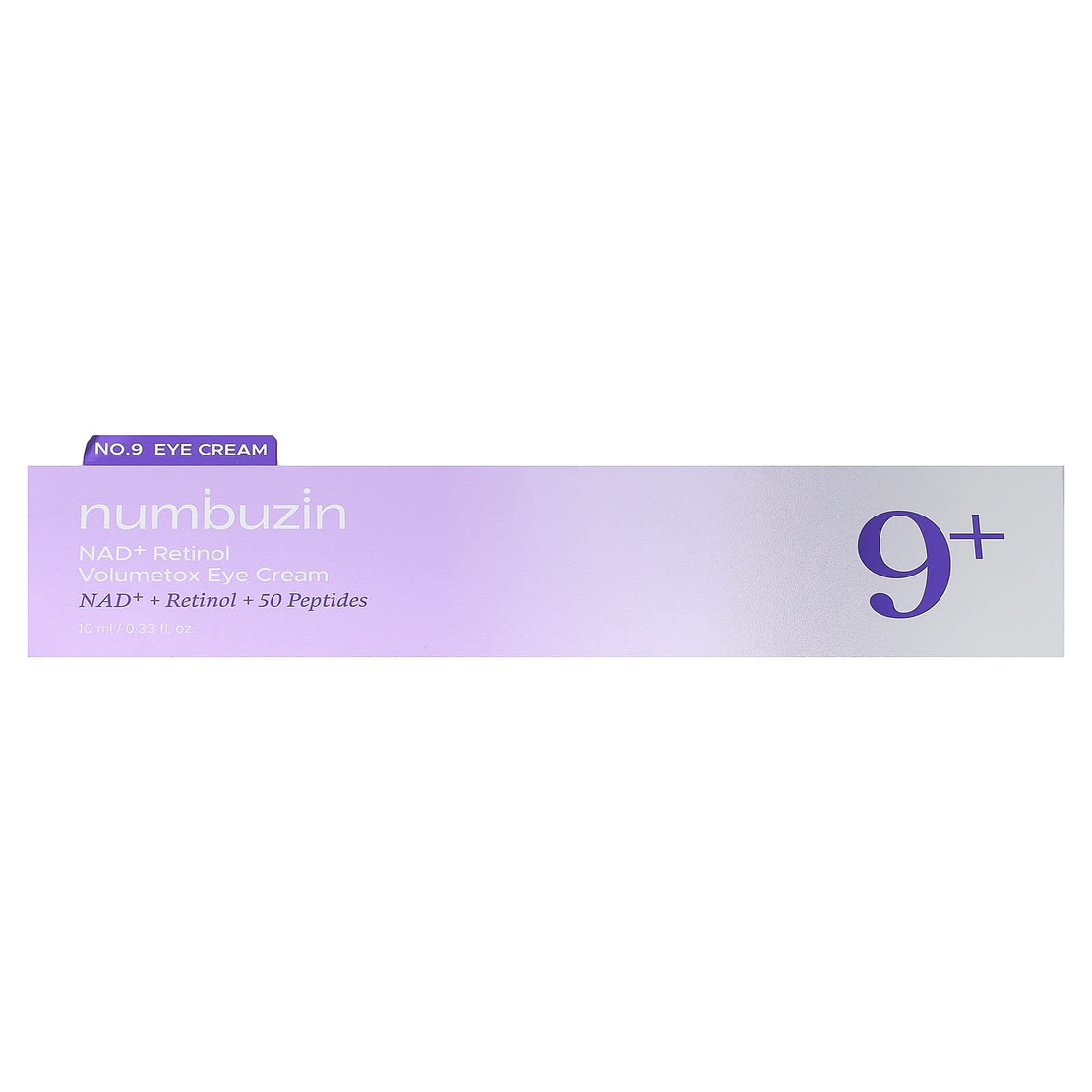 numbuzin No.9 NAD+ Retinol Volumetox Eye Cream – קרם עיניים עוצמתי למיצוק, מילוי קמטים והצערת אזור העיניים (10ml)