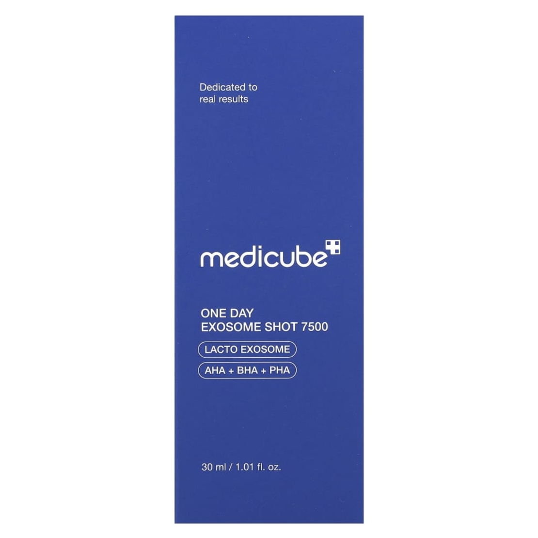 Medicube One Day Exosome Shot 7500 – סרום אקסוזומים וחומצות (Lacto Exosome & AHA+BHA+PHA) לחידוש העור (30 מ
