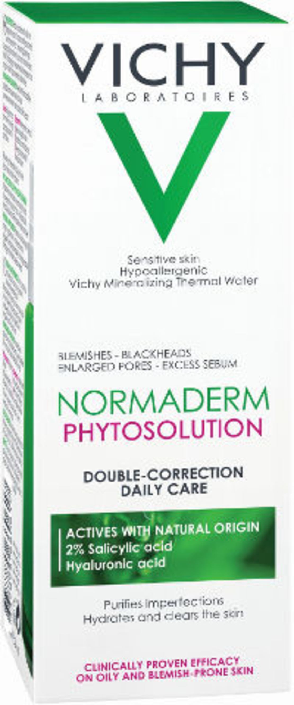 VICHY Normaderm Phytosolution – קרם לחות וטיפול כפול לעור שומני ונוטה לאקנה (50ml)