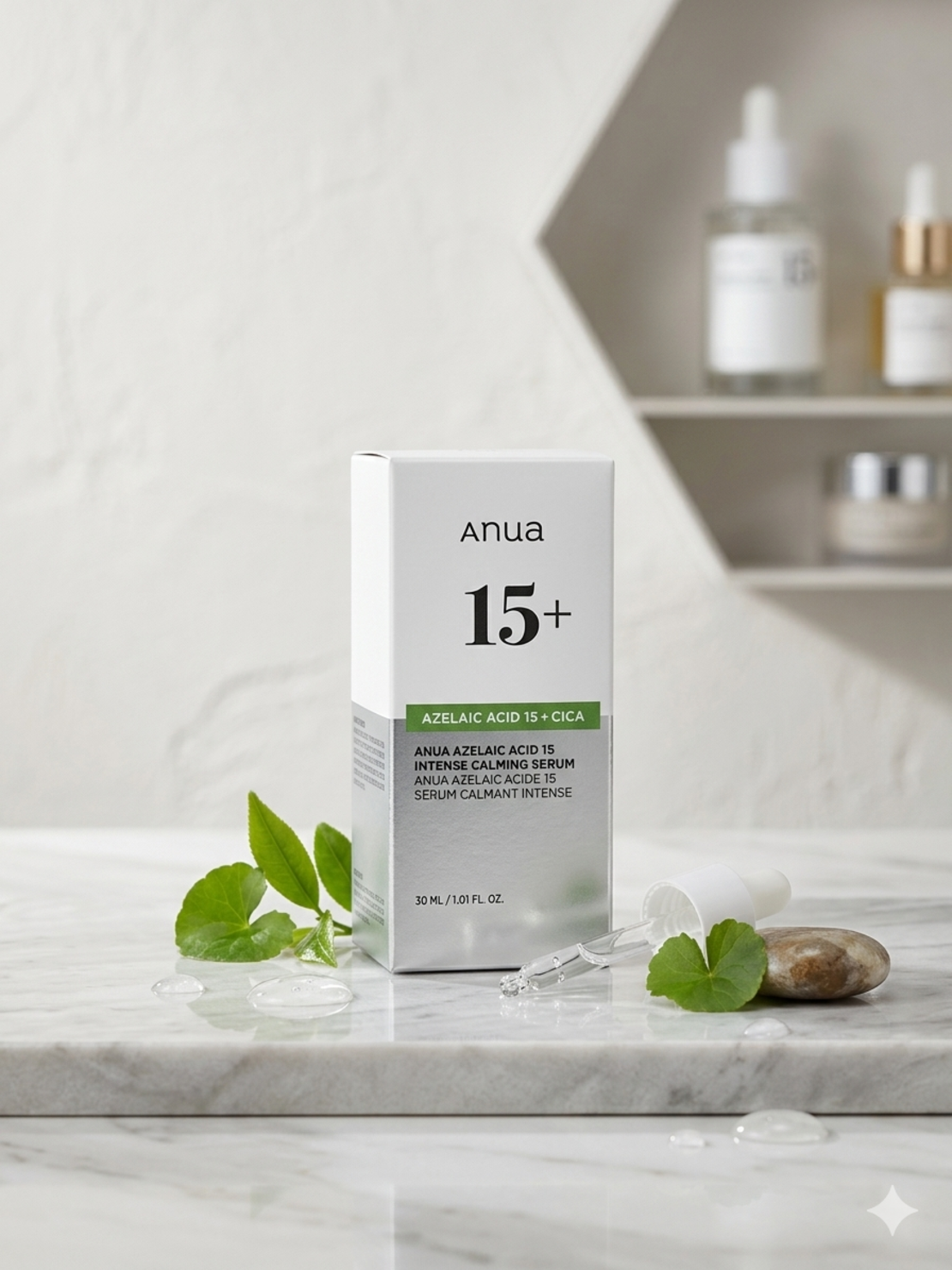 Anua Azelaic Acid 15 + Cica – סרום אינטנסיבי להרגעה וטיפול באדמומיות ופגמי עור