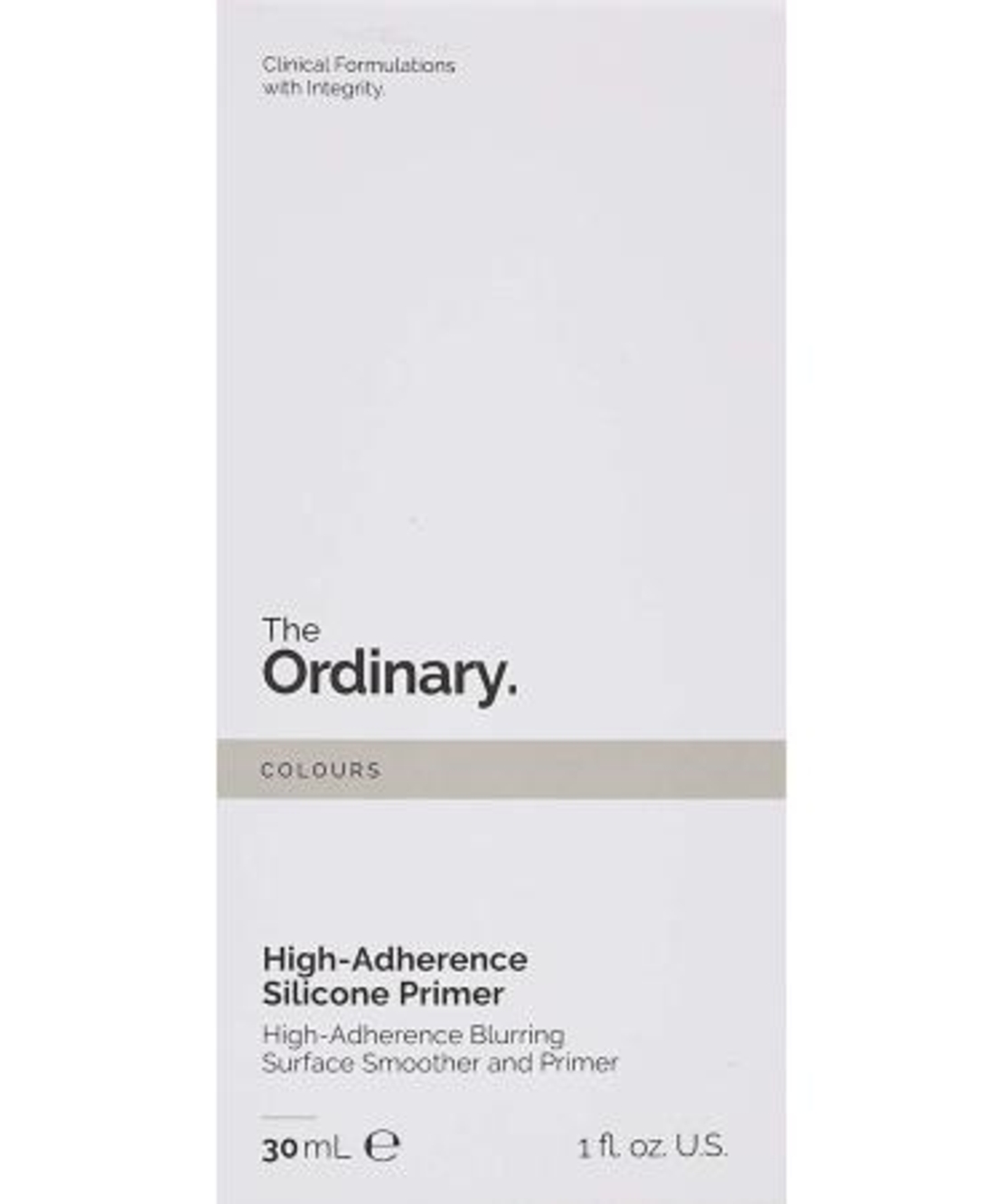 The Ordinary High-Adherence Silicone Primer – פריימר סיליקון מתקדם לעמידות איפור, החלקת העור וטשטוש נקבוביות (30ml)