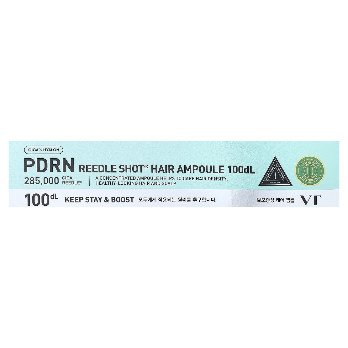 VT Cosmetics PDRN Reedle Shot Hair Ampoule 100 – המהפכה הבריאותית לקרקפת ולשיער דליל