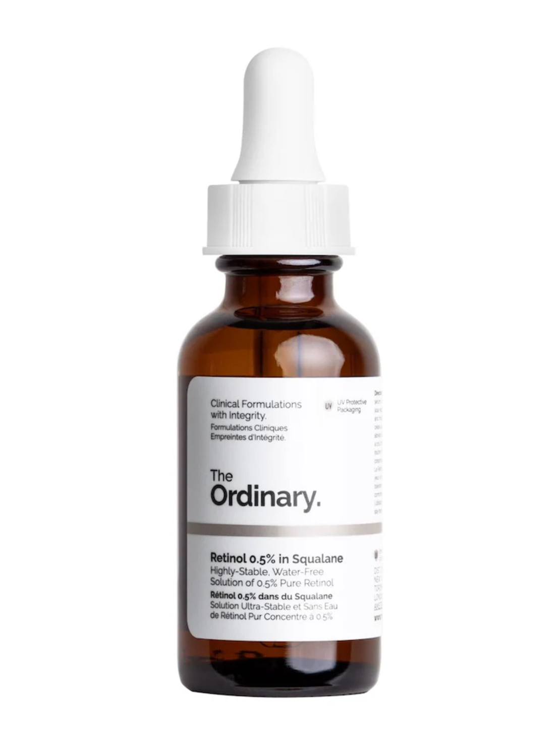 The Ordinary Retinol 0.5% in Squalane – סרום רטינול טהור לחידוש העור, טשטוש קמטים ושיפור המרקם (30ml)