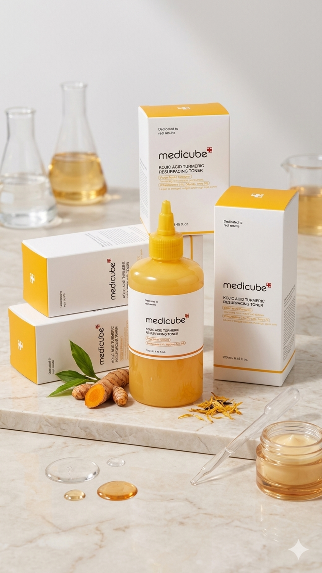 Medicube Kojic Acid Turmeric Resurfacing Toner – טונר עוצמתי לחידוש העור והבהרת כתמים