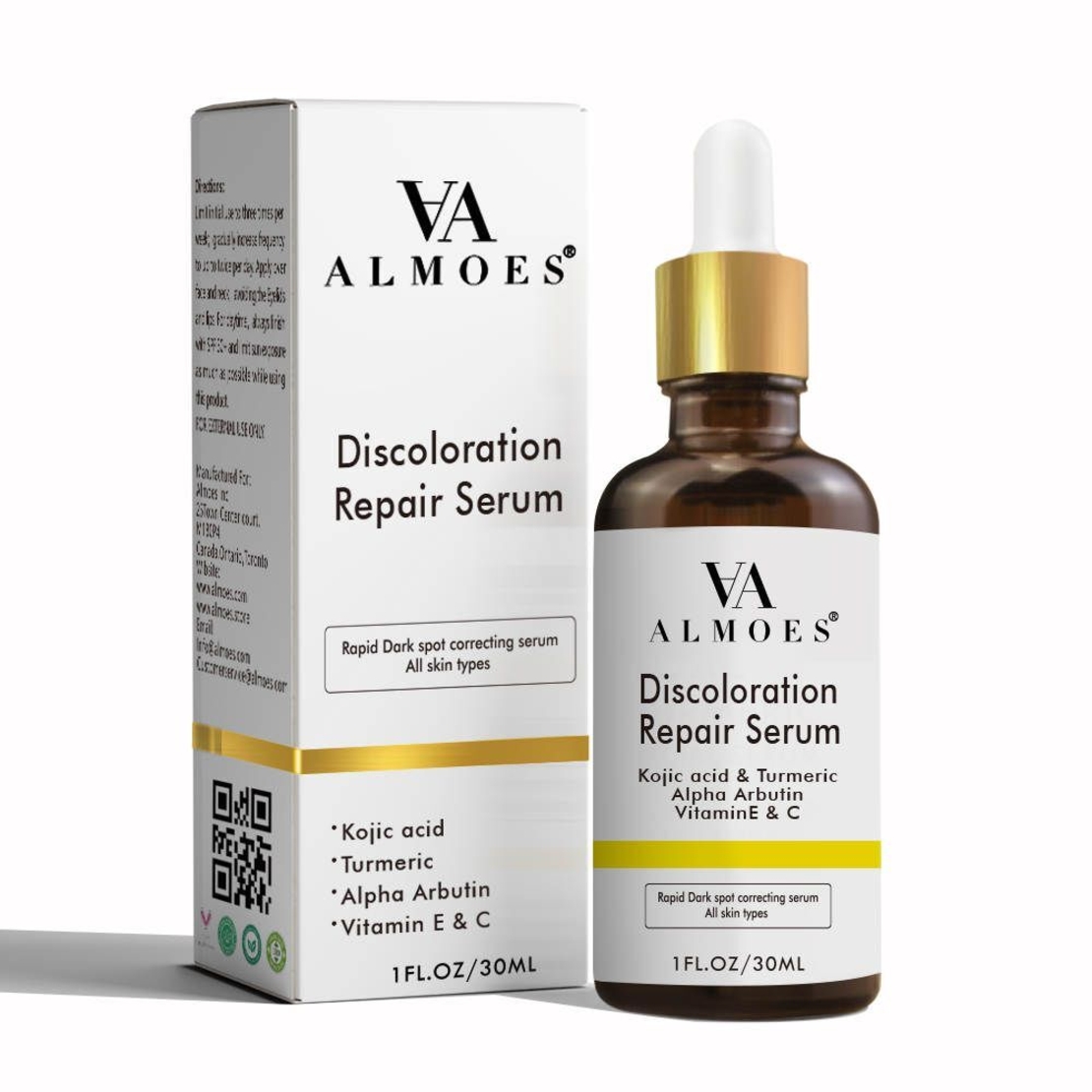 VA ALMOES Discoloration Repair Serum – סרום עוצמתי לתיקון פגמים והבהרת כתמים (30 מ