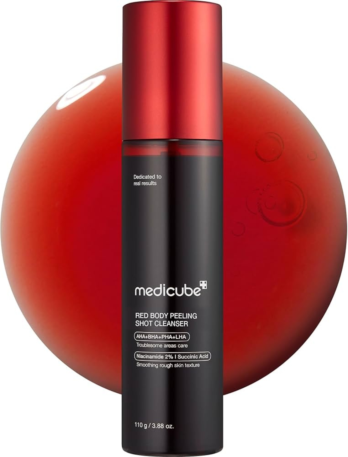 Medicube Red Acne Body Peeling Shot Cleanser – הפתרון המושלם לעור גוף חלק ונקי מפגמים