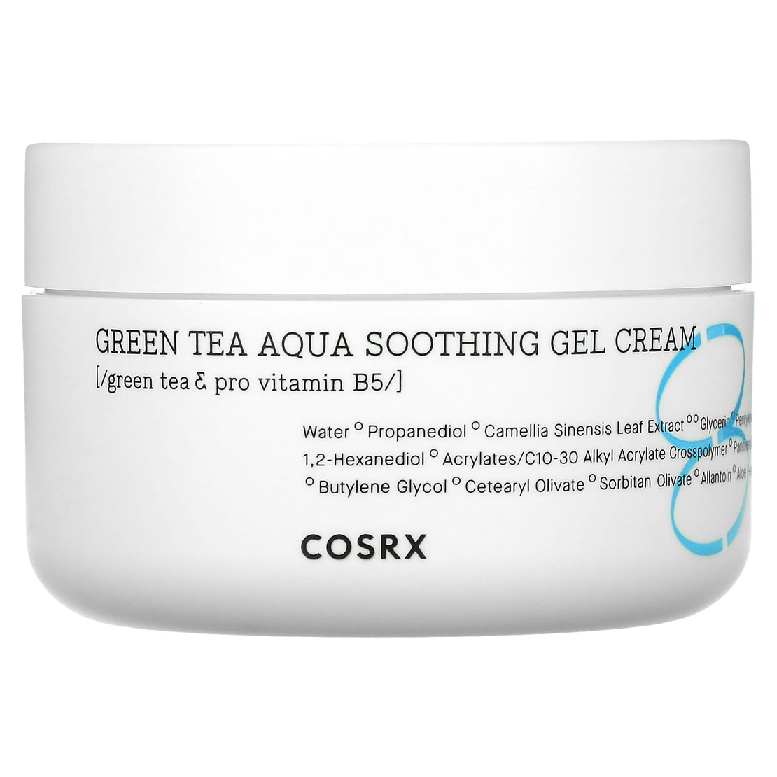 COSRX Green Tea Aqua Soothing Gel Cream – קרם ג'ל מרגיע על בסיס תה ירוק ופרו-ויטמין B5 (50ml)