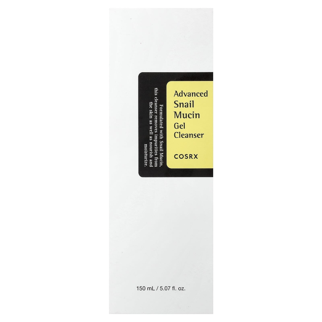COSRX Advanced Snail Mucin Gel Cleanser – ג'ל ניקוי פנים משקם המועשר בריר חלזונות (150ml)