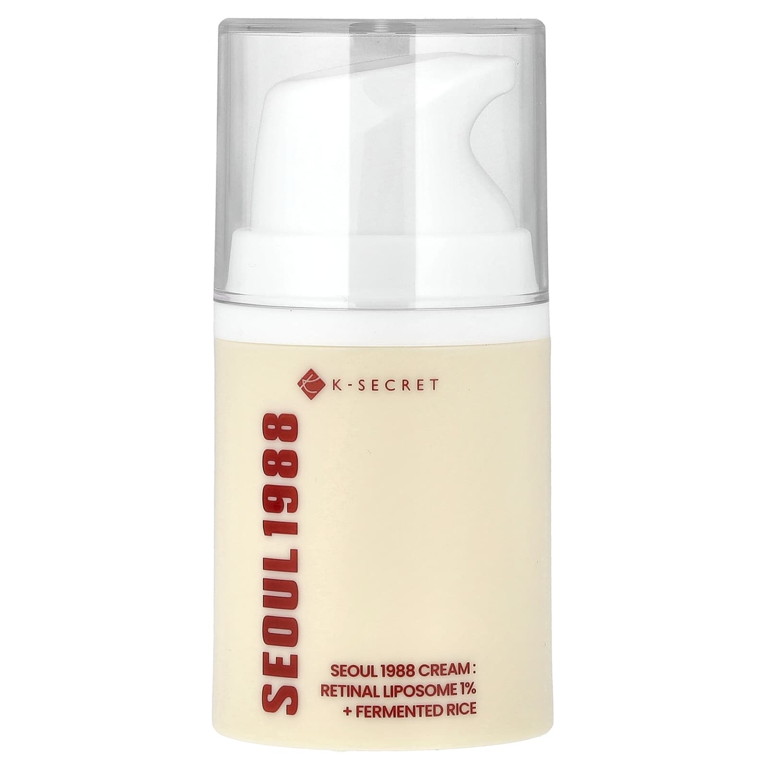 K-SECRET SEOUL 1988 Cream: Retinal Liposome 1% + Fermented Rice – קרם פנים עוצמתי לחידוש אינטנסיבי, מיצוק והבהרה (50ml)