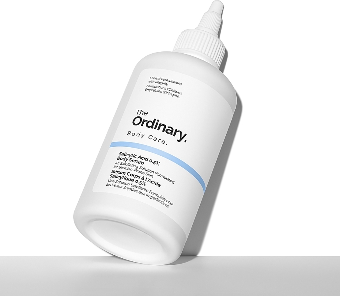 The Ordinary Salicylic Acid 0.5% Body Serum – סרום חומצה סליצילית לגוף לטיפול בפגמי עור, אקנה וחידוש המרקם (240ml