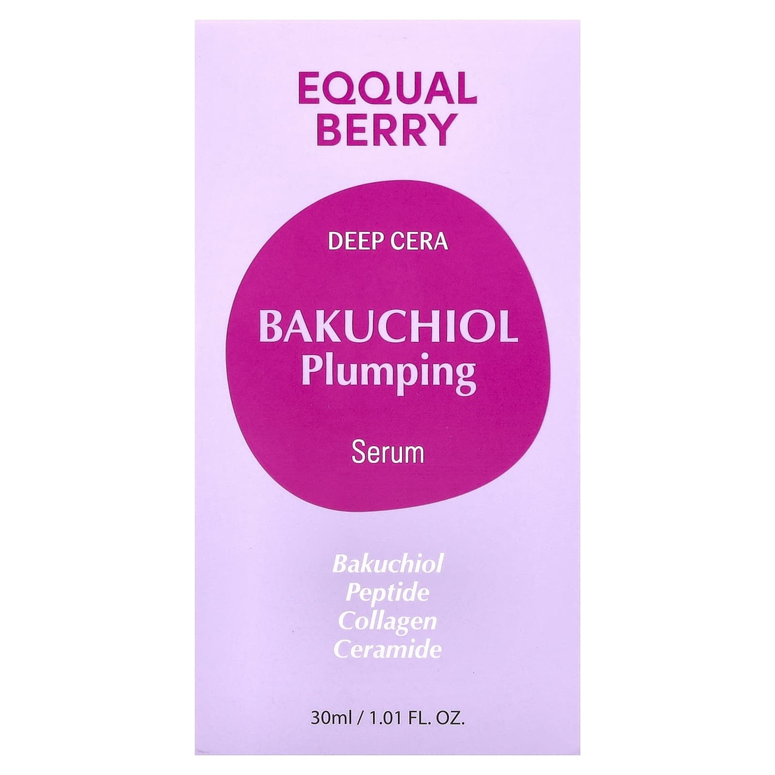 EQQUALBERRY Deep Cera Bakuchiol Plumping Serum – סרום באקוצ'יול למיצוק, מילוי ושיקום מחסום העור (30m