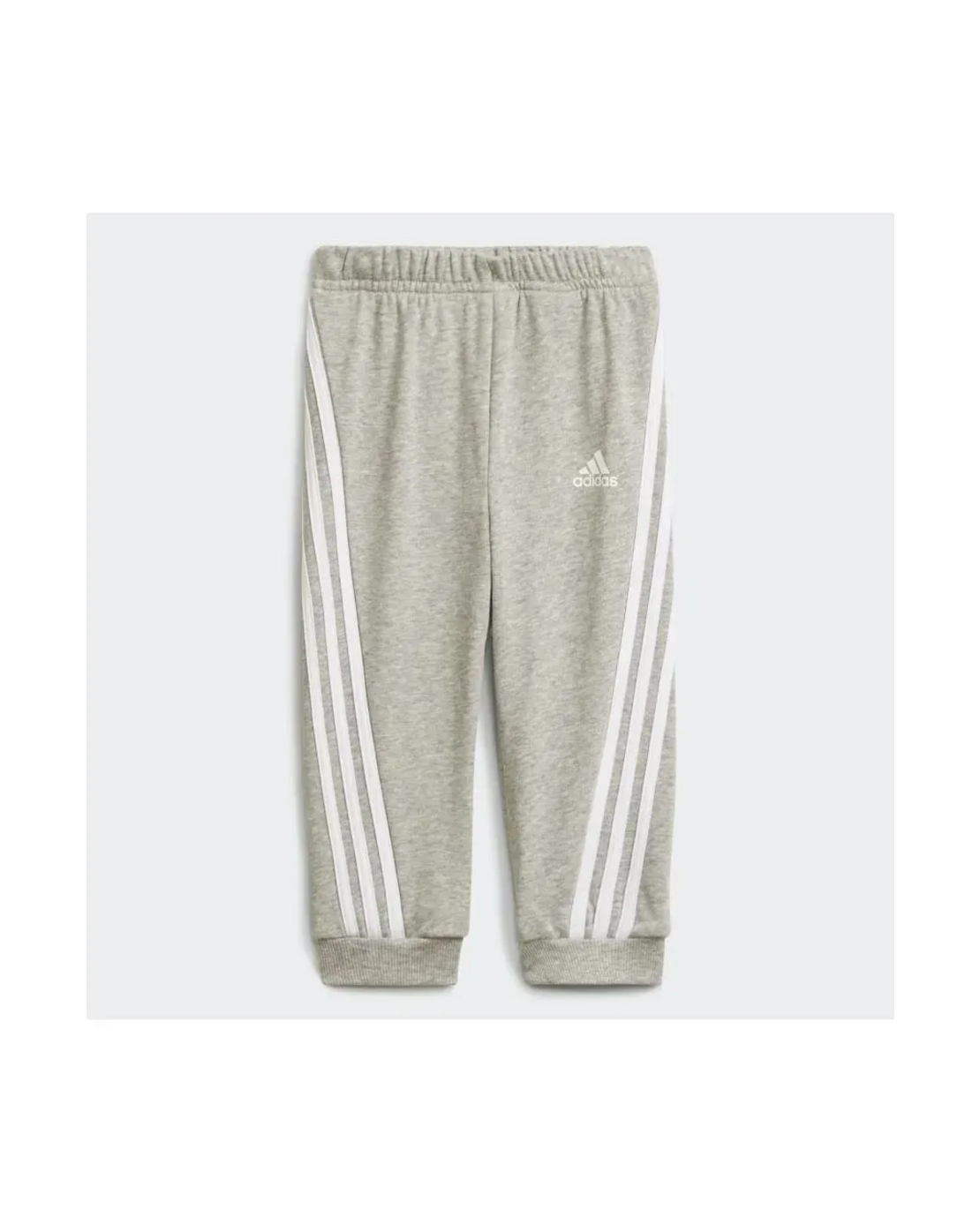 ADIDAS -  סט טרנינג שלם של אדידס לילדות באגי אוף ספורט אפור/ורוד