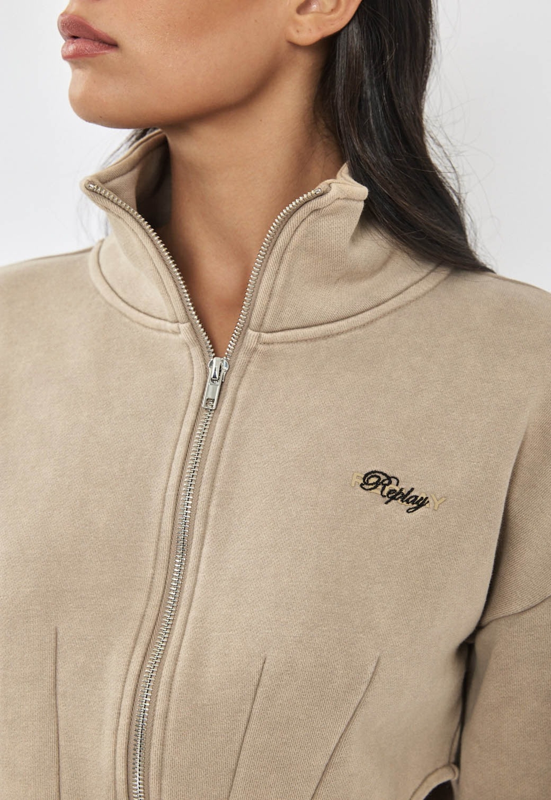 REPLAY - חליפת טרי לנשים בצבע בז