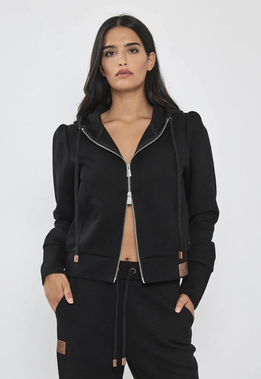 REPLAY - חליפה טרנינג  בצבע שחור