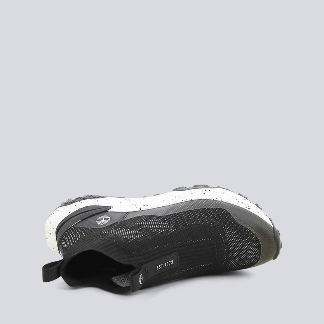 Timberland - motion access low flip on sneaker black w white knit