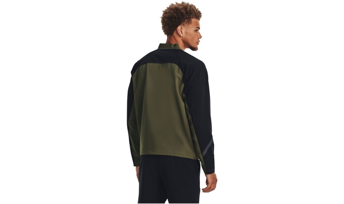 Under Armour- סווטשירט פונקציונלי לגברים דגם UNSTOPPABLE BOMBER ירוק