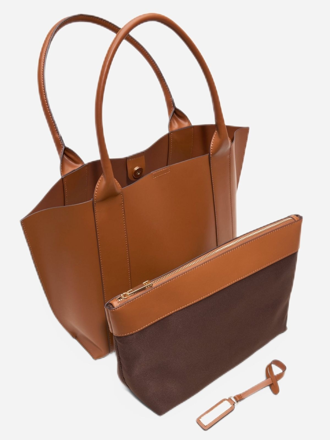 ALDO - תיק יד בצבע קאמל