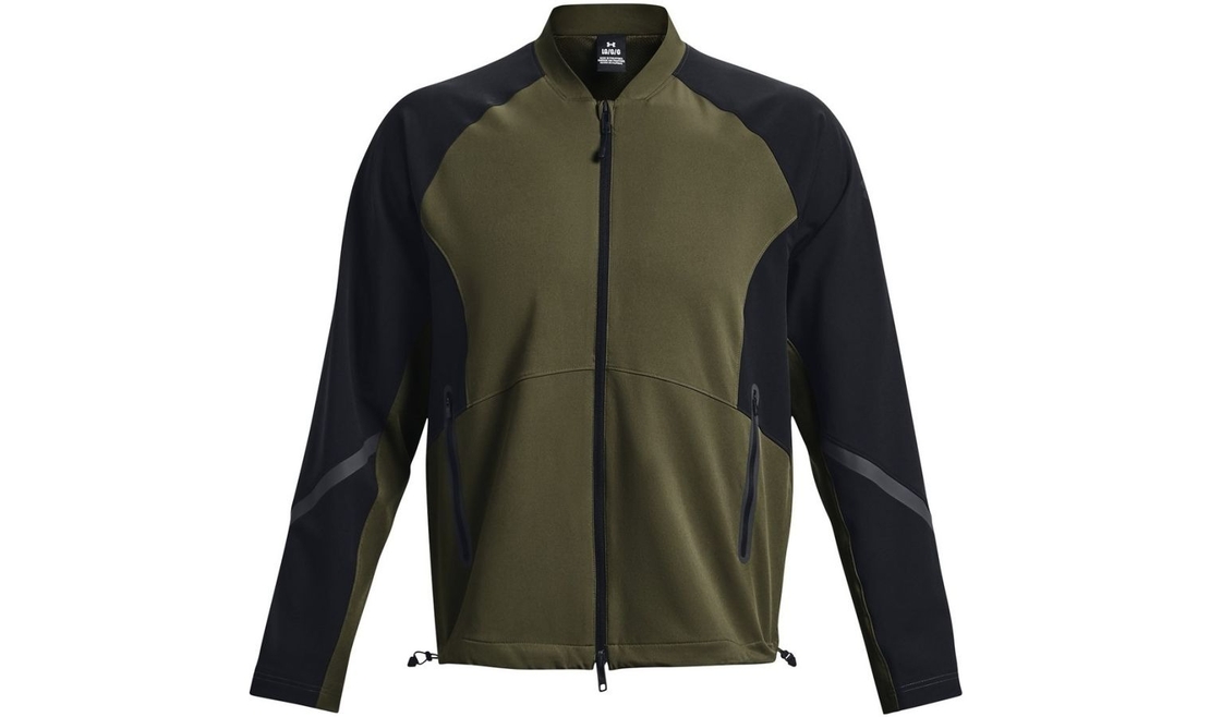 Under Armour- סווטשירט פונקציונלי לגברים דגם UNSTOPPABLE BOMBER ירוק